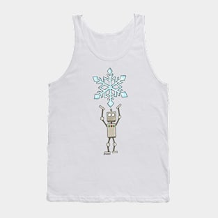 CuteBots Holding a Snowflake Tank Top